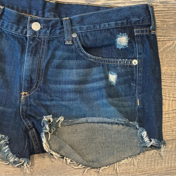 Rag & Bone Cut Off Jean Shorts Size 28 Doris Distressed Fray Hem Denim Jorts - Picture 5 of 16